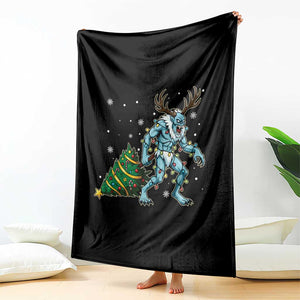Wendigo Monster Throw Blanket Cryptid Mythical Christmas TS14 Print Your Wear