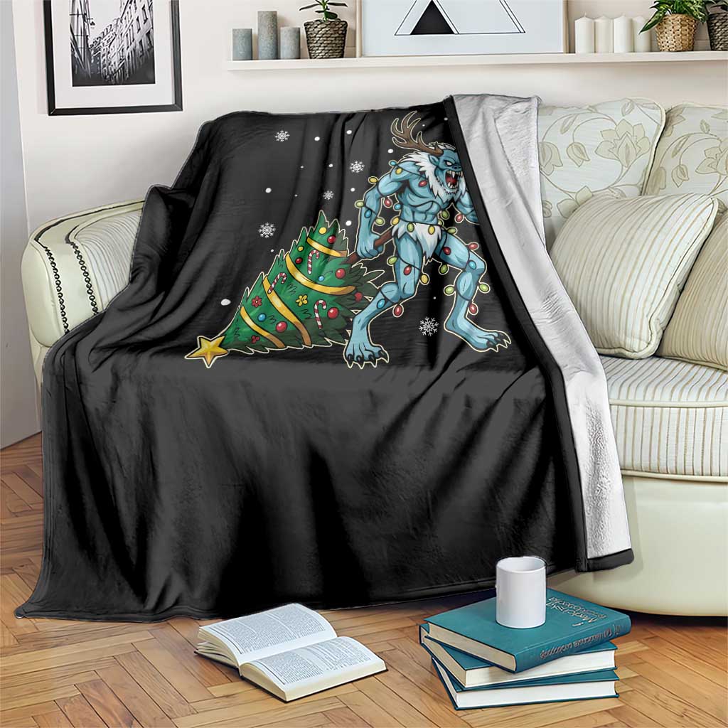 Wendigo Monster Throw Blanket Cryptid Mythical Christmas TS14 Print Your Wear