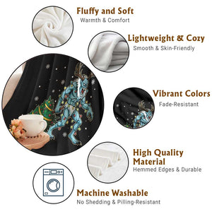 Wendigo Monster Throw Blanket Cryptid Mythical Christmas TS14 Print Your Wear