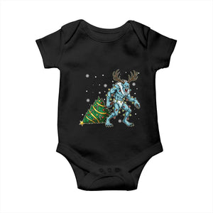 Wendigo Monster Baby Onesie Cryptid Mythical Christmas TS14 Black Print Your Wear