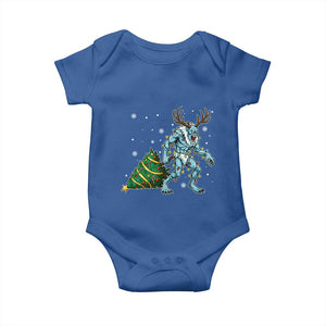 Wendigo Monster Baby Onesie Cryptid Mythical Christmas TS14 Royal Blue Print Your Wear