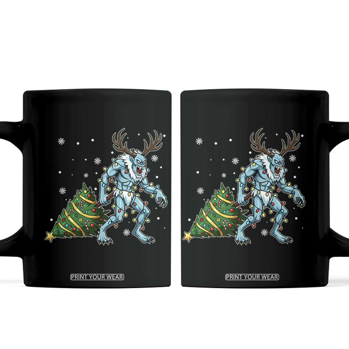 Wendigo Monster Coffee Mug Cryptid Mythical Christmas TS14 Black Print Your Wear