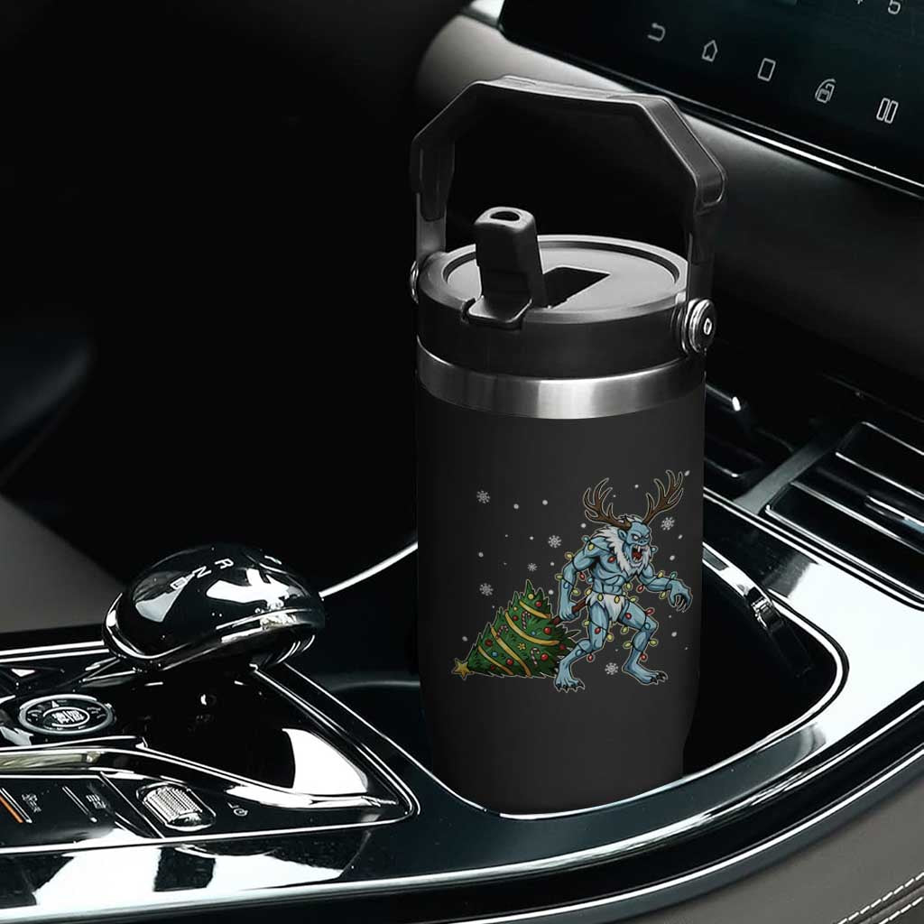 Wendigo Monster Flip Straw Tumbler Cryptid Mythical Christmas TS14 Print Your Wear