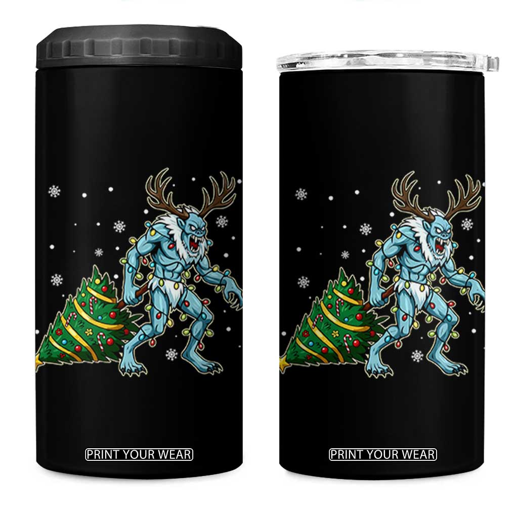 Wendigo Monster 4 in 1 Can Cooler Tumbler Cryptid Mythical Christmas TS14 One Size: 16 oz Black Print Your Wear