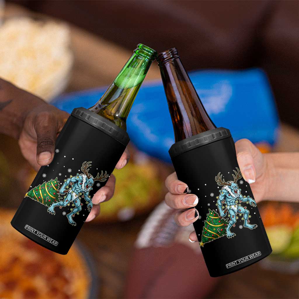 Wendigo Monster 4 in 1 Can Cooler Tumbler Cryptid Mythical Christmas TS14 Print Your Wear