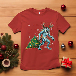 Wendigo Monster T Shirt Cryptid Mythical Christmas TS14 Red Print Your Wear