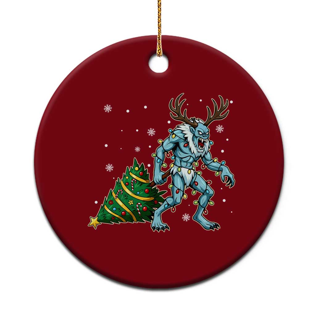 Wendigo Monster Ceramic Ornament Cryptid Mythical Xmas TS14 1pc Red Print Your Wear