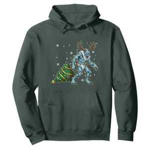 Wendigo Monster Hoodie Cryptid Mythical Christmas TS14 Dark Forest Green Print Your Wear