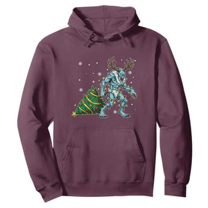 Wendigo Monster Hoodie Cryptid Mythical Christmas TS14 Maroon Print Your Wear