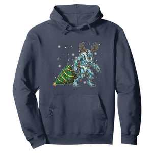 Wendigo Monster Hoodie Cryptid Mythical Christmas TS14 Navy Print Your Wear