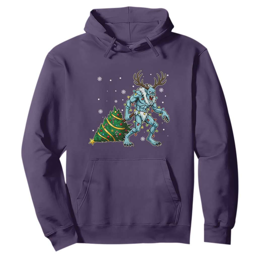Wendigo Monster Hoodie Cryptid Mythical Christmas TS14 Purple Print Your Wear