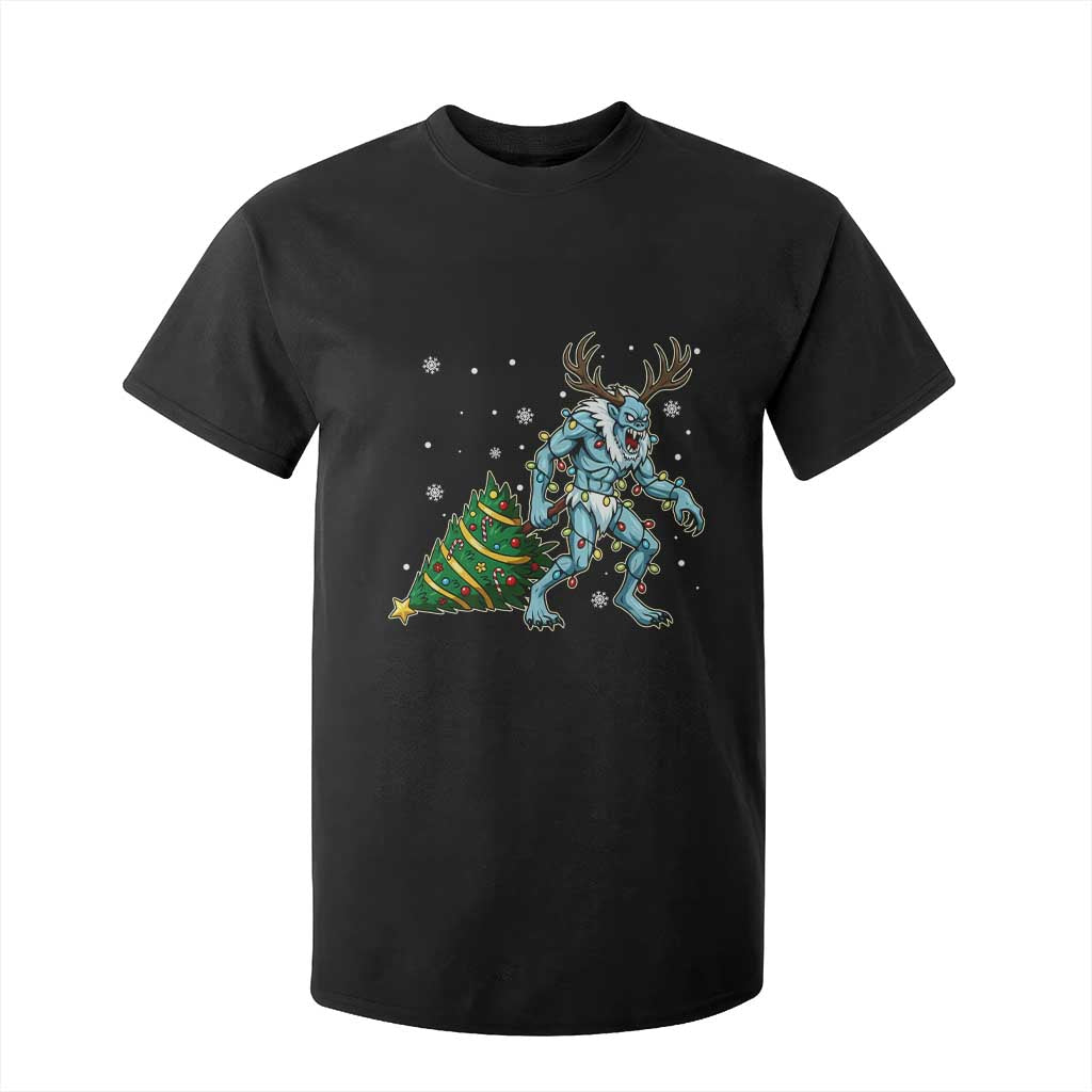 Wendigo Monster T Shirt For Kid Cryptid Mythical Christmas TS14 Black Print Your Wear