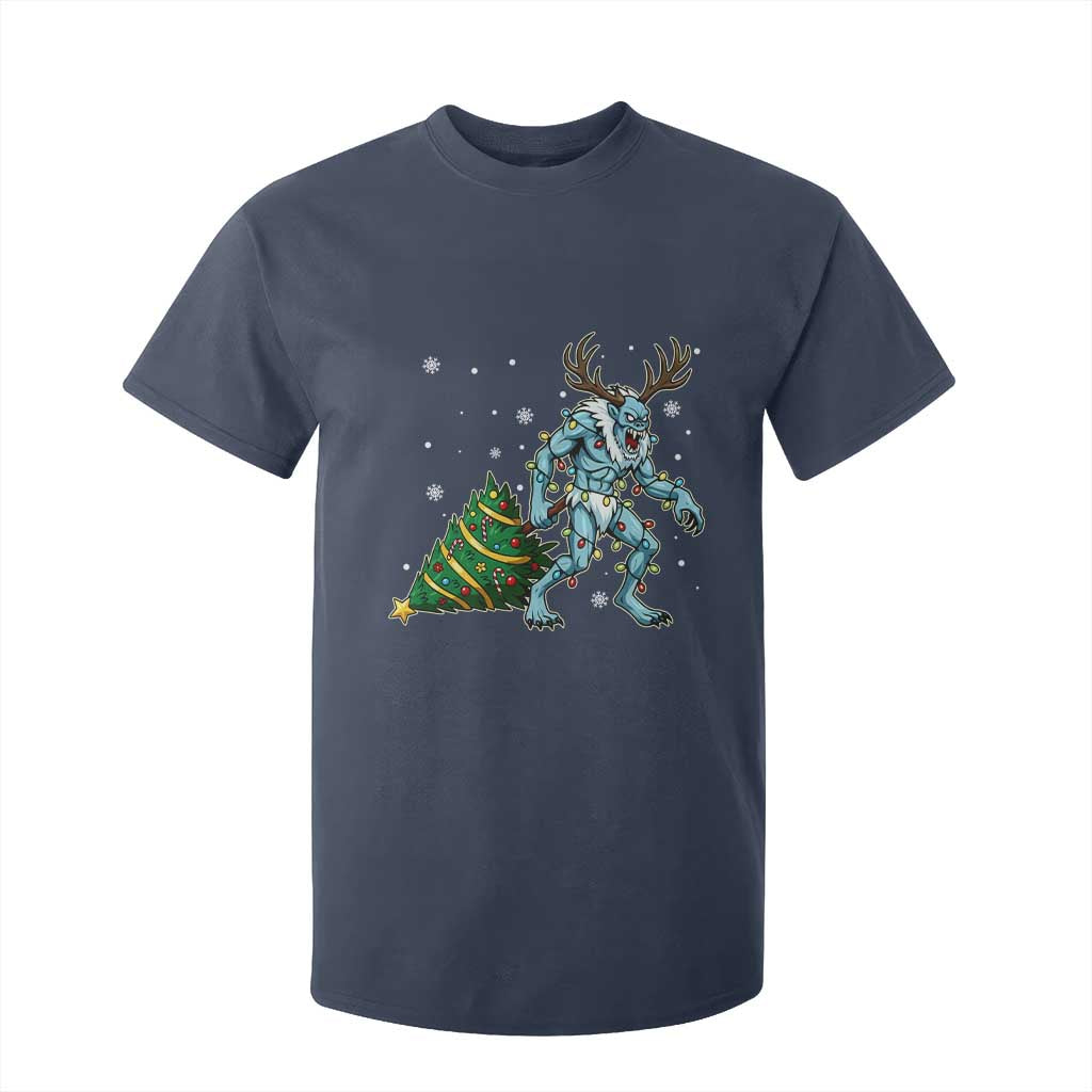 Wendigo Monster T Shirt For Kid Cryptid Mythical Christmas TS14 Navy Print Your Wear