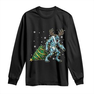 Wendigo Monster Long Sleeve Shirt Cryptid Mythical Christmas TS14 Black Print Your Wear