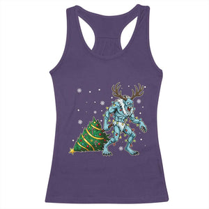 Wendigo Monster Racerback Tank Top Cryptid Mythical Christmas TS14 Purple Print Your Wear