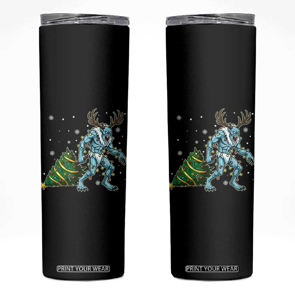 Wendigo Monster Skinny Tumbler Cryptid Mythical Christmas TS14 Black Print Your Wear