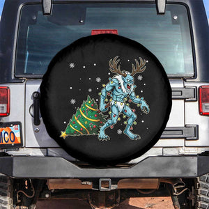 Wendigo Monster Spare Tire Cover Cryptid Mythical Christmas TS14 No hole Black Print Your Wear