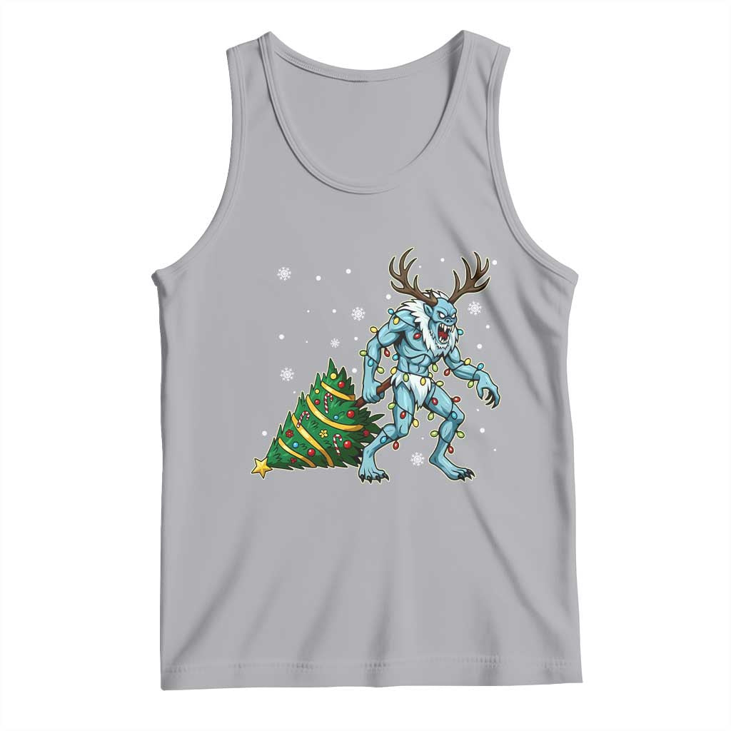 Wendigo Monster Tank Top Cryptid Mythical Christmas TS14 Athletic Heather Print Your Wear