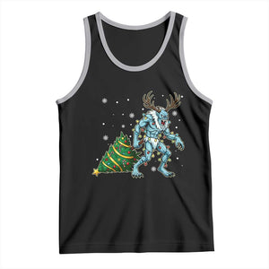 Wendigo Monster Tank Top Cryptid Mythical Christmas TS14 Black Athletic Heather Print Your Wear