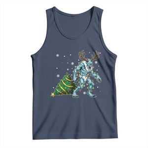 Wendigo Monster Tank Top Cryptid Mythical Christmas TS14 Navy Print Your Wear