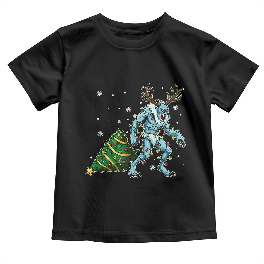 Wendigo Monster Toddler T Shirt Cryptid Mythical Christmas TS14 Black Print Your Wear
