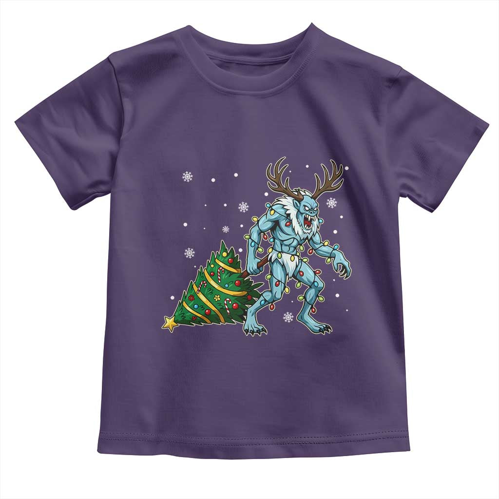 Wendigo Monster Toddler T Shirt Cryptid Mythical Christmas TS14 Purple Print Your Wear
