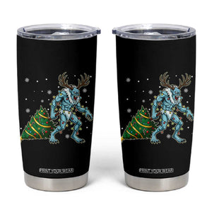 Wendigo Monster Tumbler Cup Cryptid Mythical Christmas TS14 Black Print Your Wear
