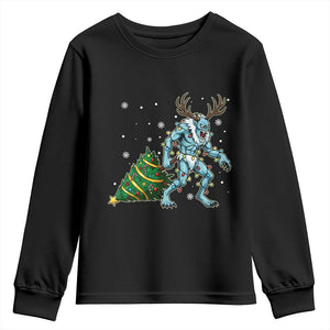 Wendigo Monster Youth Sweatshirt Cryptid Mythical Christmas TS14 Black Print Your Wear