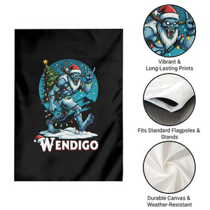 Funny Wendigo Monster Christmas Garden Flag Rock On Hand Meme Xmas TS14 Print Your Wear
