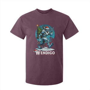 Funny Wendigo Monster Christmas T Shirt For Kid Rock On Hand Meme Xmas TS14 Maroon Print Your Wear