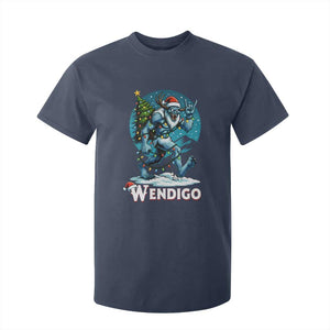 Funny Wendigo Monster Christmas T Shirt For Kid Rock On Hand Meme Xmas TS14 Navy Print Your Wear