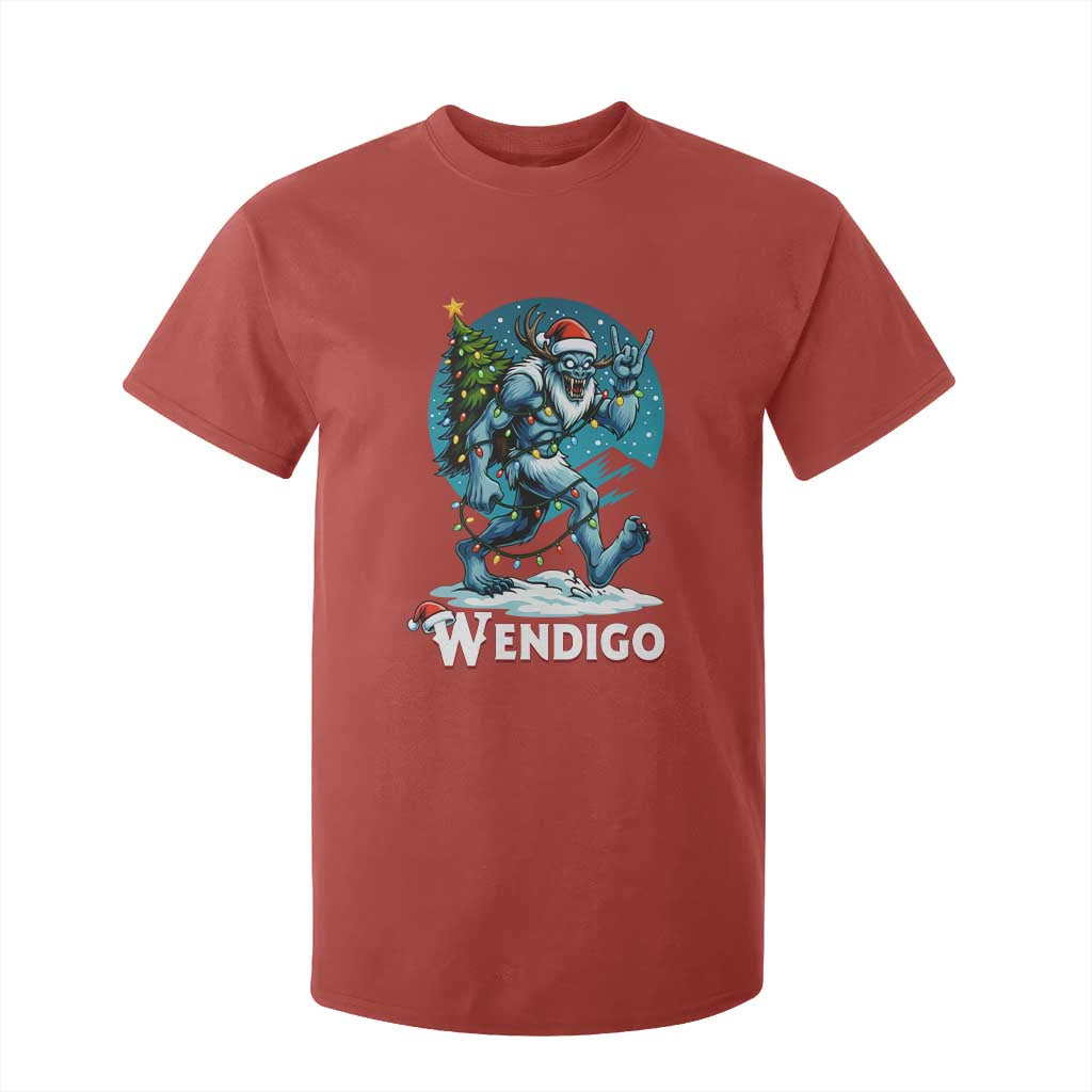 Funny Wendigo Monster Christmas T Shirt For Kid Rock On Hand Meme Xmas TS14 Red Print Your Wear