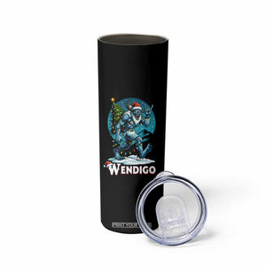 Funny Wendigo Monster Christmas Skinny Tumbler Rock On Hand Meme Xmas TS14 Print Your Wear