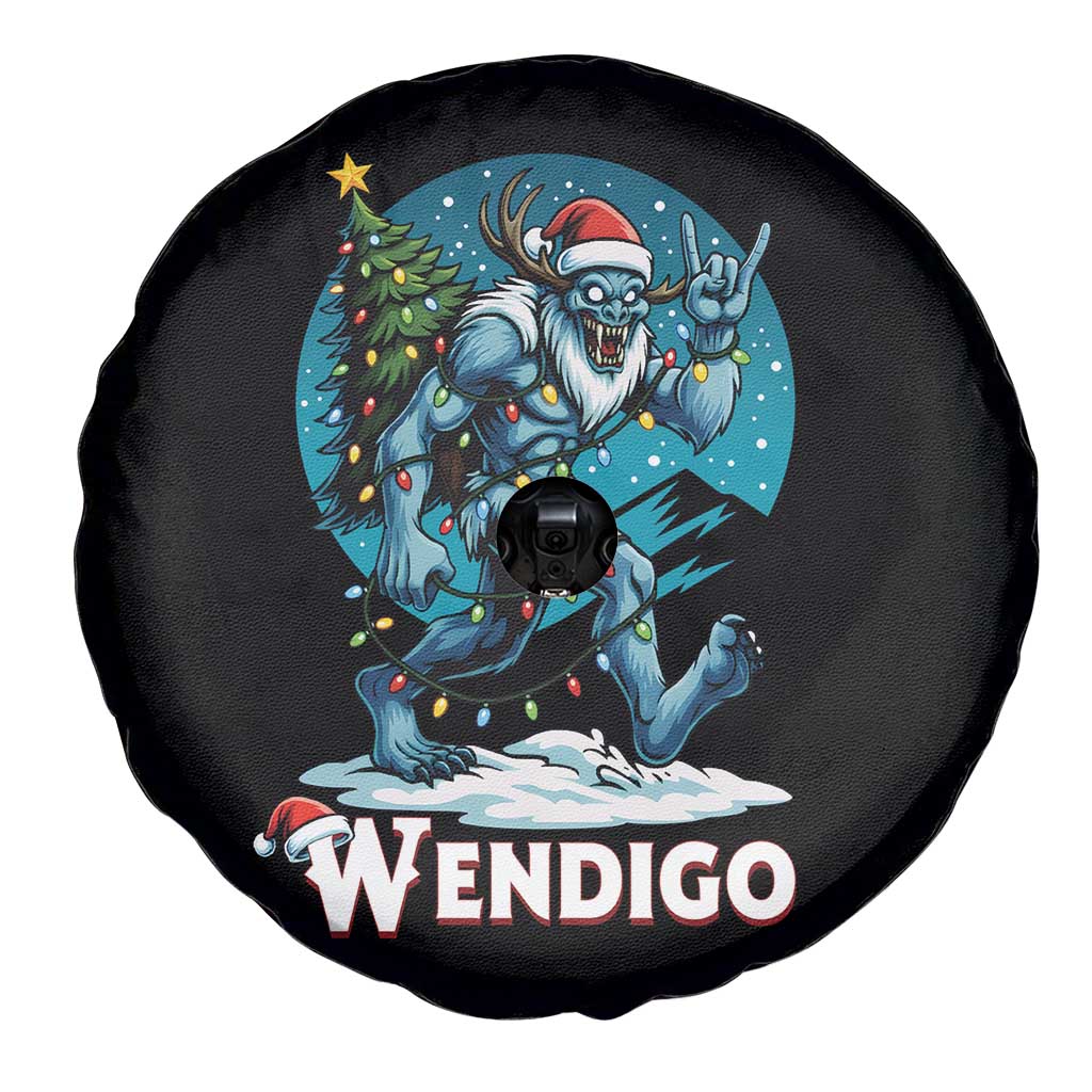 Funny Wendigo Monster Christmas Spare Tire Cover Rock On Hand Meme Xmas TS14 Print Your Wear