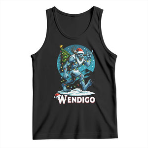 Funny Wendigo Monster Christmas Tank Top Rock On Hand Meme Xmas TS14 Black Print Your Wear