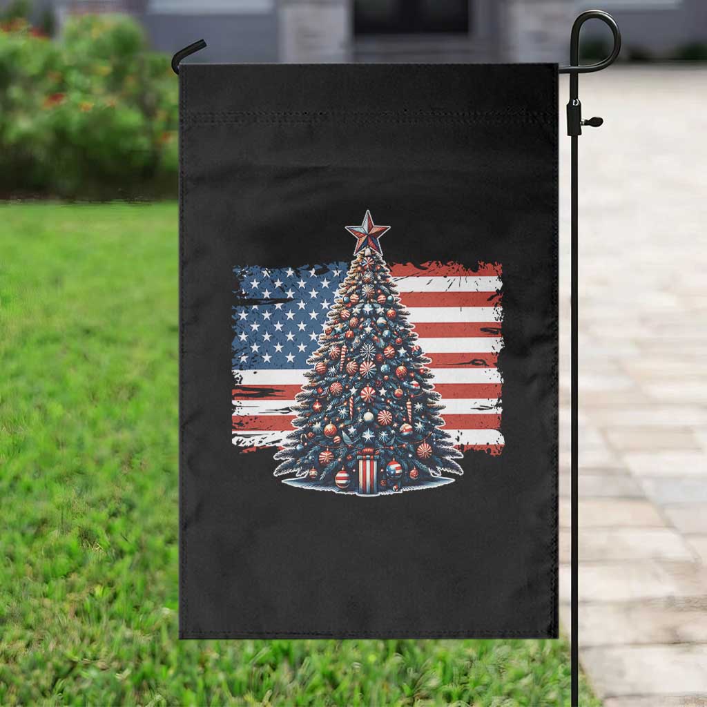 Patriotic American Flag Christmas Garden Flag TS14 Print Your Wear