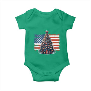 Patriotic American Flag Christmas Baby Onesie TS14 Irish Green Print Your Wear