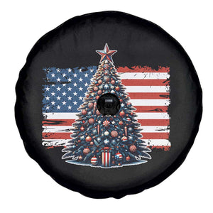 Patriotic American Flag Christmas Spare Tire Cover TS14 Print Your Wear