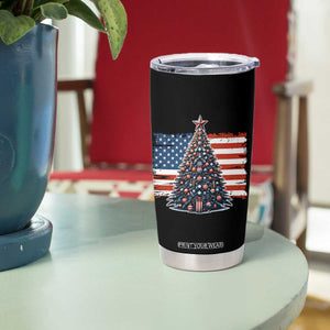 Patriotic American Flag Christmas Tumbler Cup TS14 Print Your Wear