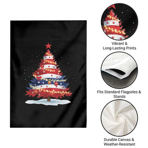 Christmas Tree American Flag Patriotic Garden Flag TS14 Print Your Wear