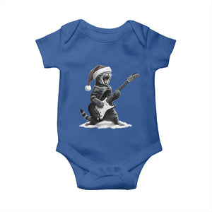 Funny Cat Guitar Baby Onesie Rock and Roll Christmas TS14 Royal Blue Print Your Wear