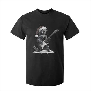 Funny Cat Guitar T Shirt For Kid Rock and Roll Christmas TS14 Black Print Your Wear