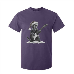Funny Cat Guitar T Shirt For Kid Rock and Roll Christmas TS14 Purple Print Your Wear