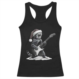 Funny Cat Guitar Racerback Tank Top Rock and Roll Christmas TS14 Black Print Your Wear