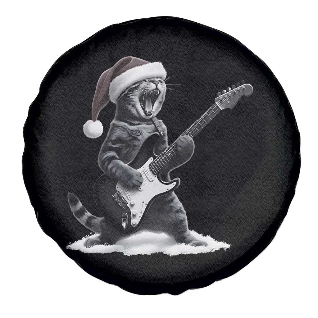 Funny Cat Guitar Spare Tire Cover Rock and Roll Christmas TS14 Print Your Wear