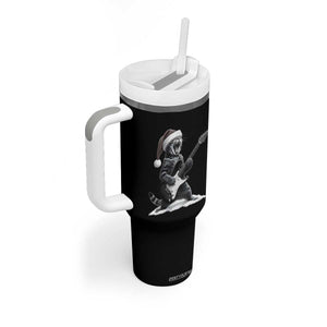 Funny Cat Guitar Tumbler With Handle Rock and Roll Christmas TS14 Print Your Wear