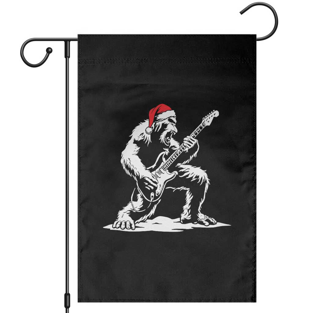 Funny Bigfoot Guitar Garden Flag Rock and Roll Christmas TS14 Black Print Your Wear
