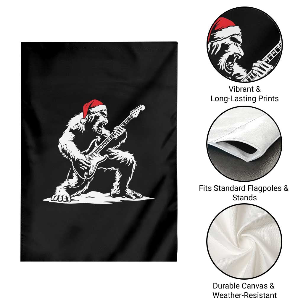Funny Bigfoot Guitar Garden Flag Rock and Roll Christmas TS14 Print Your Wear