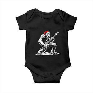 Funny Bigfoot Guitar Baby Onesie Rock and Roll Christmas TS14 Black Print Your Wear