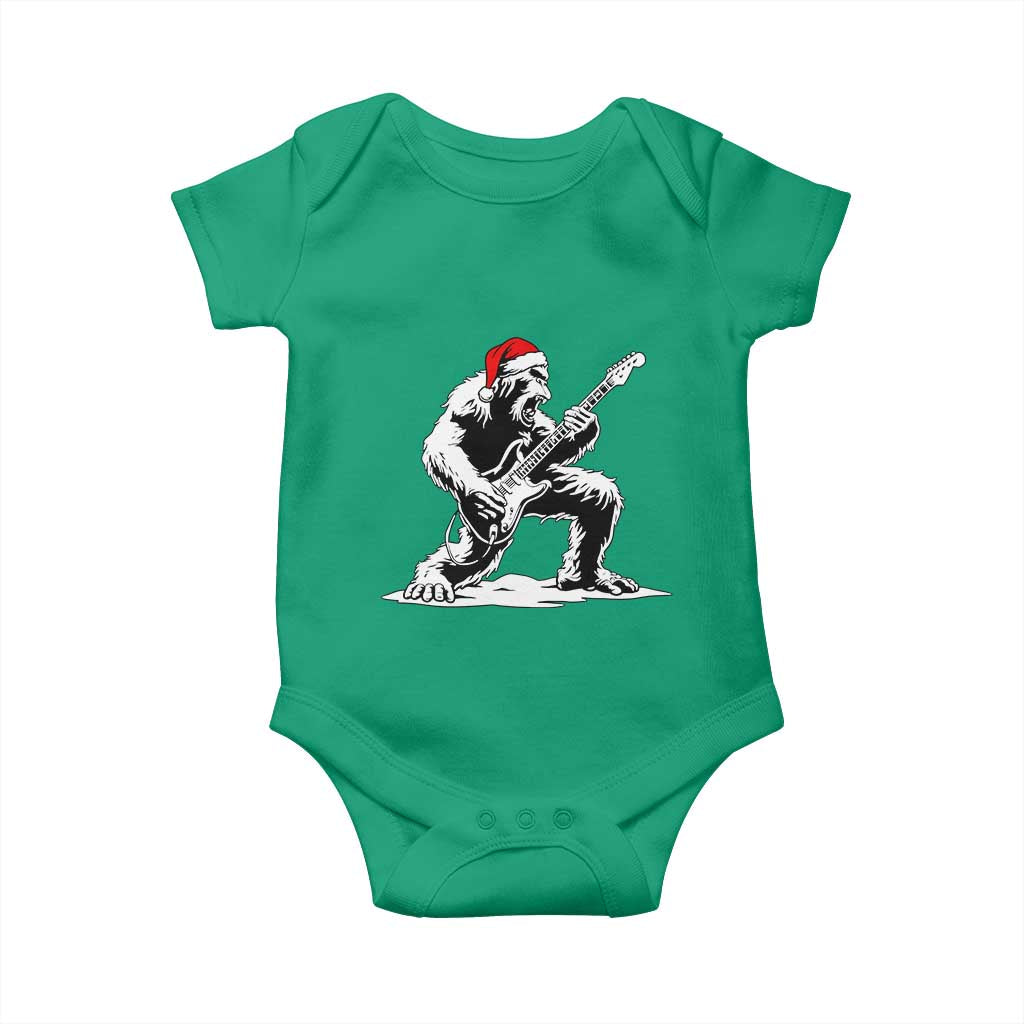 Funny Bigfoot Guitar Baby Onesie Rock and Roll Christmas TS14 Irish Green Print Your Wear
